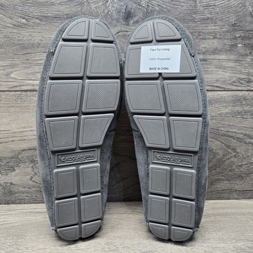 Koolaburra by UGG Tipton bequeme graue Kunstfell Slipper Hausschuhe Herren Größe neu - Bild 11 von 13