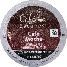 Gourmet Single Cup Coffee CAF Cafe Mocha - 12 Count 12 (Pack of 1) 