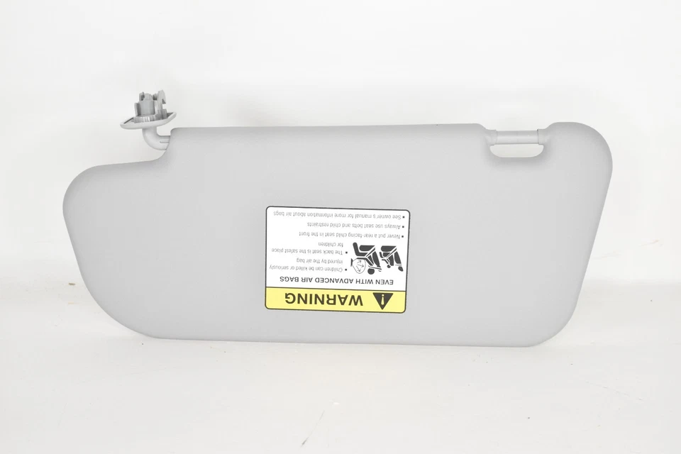 2004-2009 Mazda 3 Passenger Right Sun Visor Sunvisor Gray Foto 3 de 4