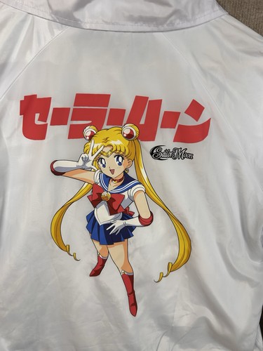 Sailor Moon - Sailor Moon x Primitive Guardian White Windbreaker Jacket Size Med - Bild 12 von 14