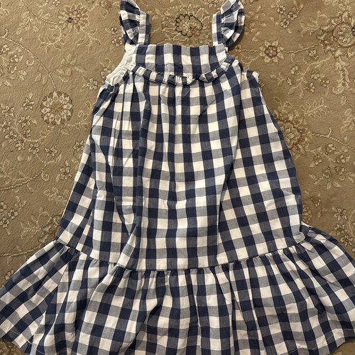 Baby Gap Blue Gingham Summer Sleeveless Dress Sz 4T - Picture 1 of 6