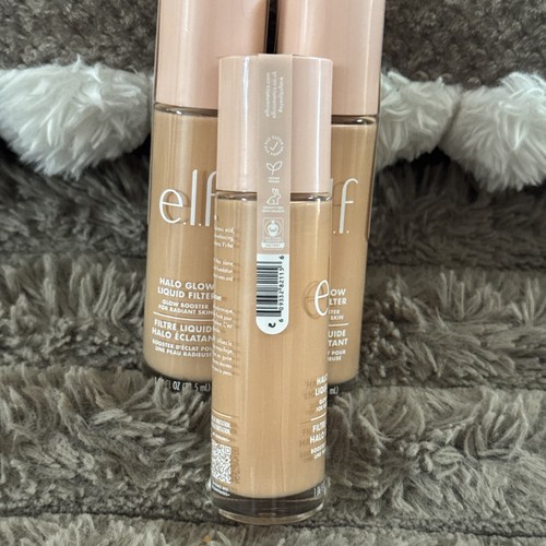(3) elf HALO GLOW LIQUID FILTER Highlight Booster Radiant Finish #3 LIGHT/MEDIUM - Picture 3 of 3