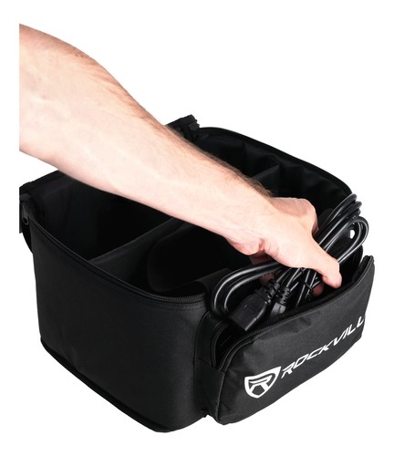 Rockville RLBF4 Light Bag - Fits 4 Flip Par or Similar DJ Par Up Wash Lights - Picture 7 of 8