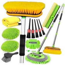 62'' Car Wash Brush with Long Handle, Car Wash Kit with Tire Brush, Tower,
