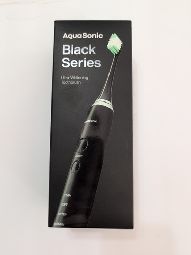 AquaSonic Black Series Ultra Whitening Elektrische Zahnbürste +8 Bürstenköpfe & Etui