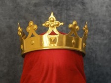 Medieval Plantagenet Era Brass Royal King  s Cosplay Crown