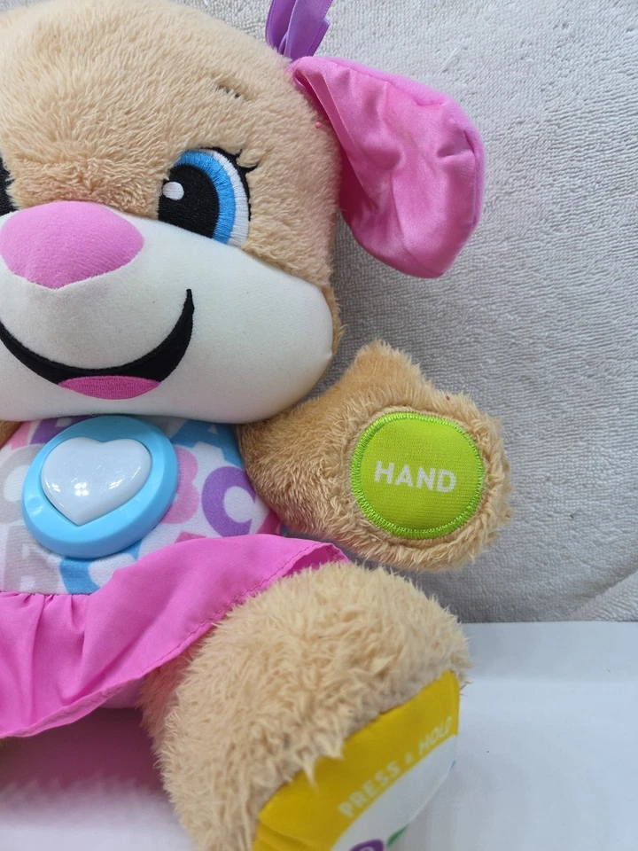 Fisher-Price Laugh & Learn Singing Talking Girl Dog Plush Stuffed Animal 12" - Image 3 of 4