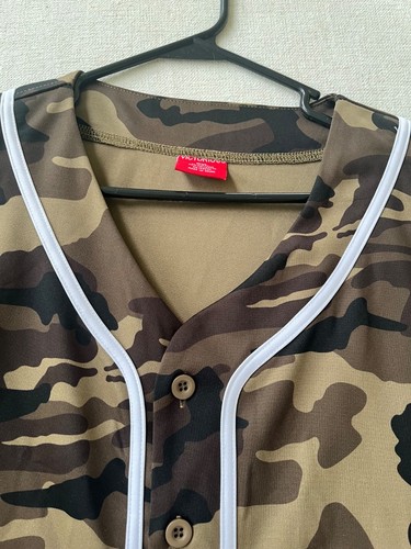 Victorious Brand Camo Baseball Trikot Shirt 5XL Baumwolle Polyester Herren - Bild 3 von 8