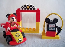 Lego Duplo 10843 Mickey Racer Disney Junior Mouse Race Car NO BOX NO MANUAL