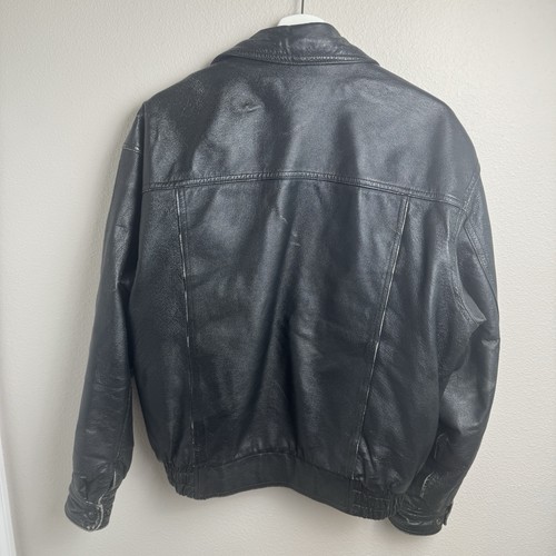Canada Sportswear Vintage Mens Black Bomber Motorcycle Riding Jacket Sz Small - Picture 3 of 24