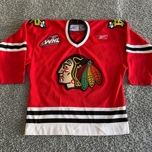 CCM Reebok Portland Winterhawks Red Youth XL Hockey Jersey - Rare WHL Mens S - Picture 1 of 13