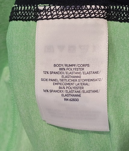 NUEVO SIN ETIQUETAS Lands End Para Hombres Verde Como Nuevo/Azul Marino Manga Larga Crew Antierupciones Camiseta de Natación Pequeña - Imagen 5 de 7