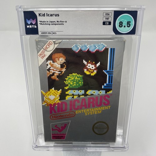 Kid Icarus NES Nintendo WATA 8.5 Complete in Box First Print 1987 USA Graded