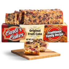 Carli’s Cakes Original Fruit Cake - 1lb, Freshly Baked Traditional Fruitcake ...