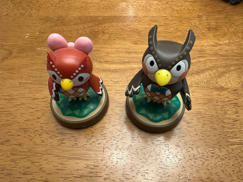 Nintendo Amiibo Animal Crossing Blathers und Celeste Eule Figur