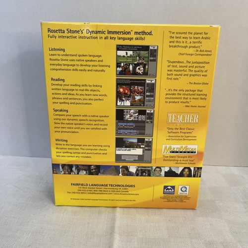 B20 Rosetta Stone Mandarin Chinese Level 1 CD-ROM Software Complete w/ Guide! - Picture 2 of 3