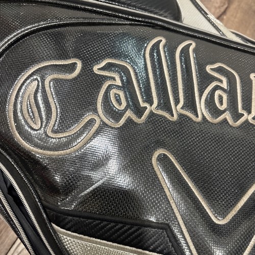 Callaway TOUR Golf staff Bag Black/silver 6-way 10 pockets ONE BROKEN ZIP - Picture 7 of 9