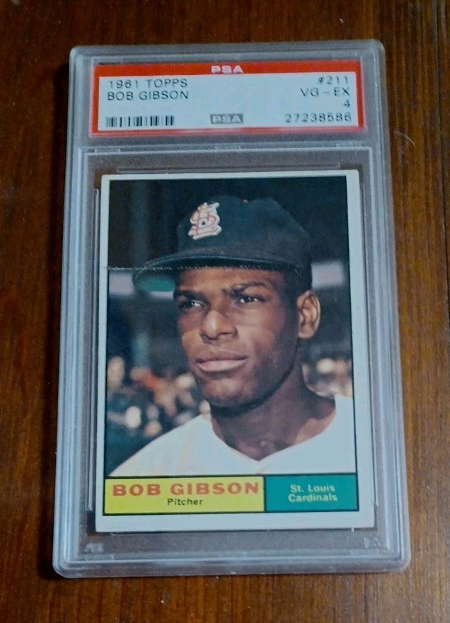 1961 Topps #211 Bob Gibson PSA 4