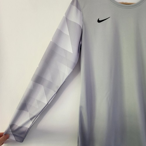 Nike Dri-FIT Maglia Donna Manica Lunga Grigio Allenamento Atletico Large - Foto 3 di 6