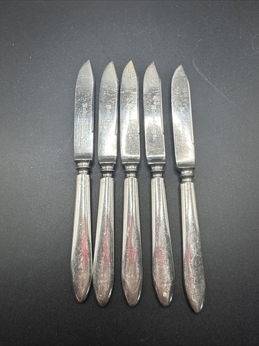 Meriden Cutlery Co #12 , 5- Fruit Knives  - Picture 1 of 12