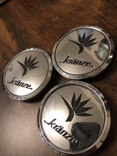 Weds Kranze Glossa Wheel Center Cap Set of 3 USED JDM OEM
