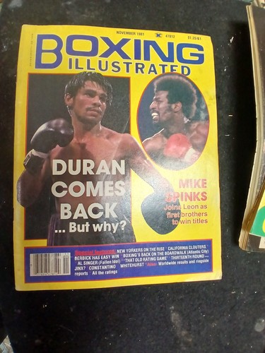 Boxing Illustrated November 1981 Roberto Duran, Mike Spinks Magazine NMt  - Picture 1 of 2
