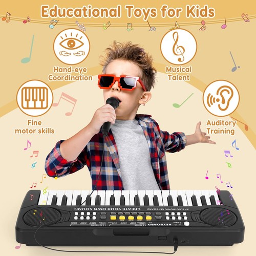 Kids Piano Keyboard - 37 Keys Toy Piano for Kids +3 Year Old Beginners, Porta... - Picture 6 of 9