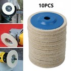 Wool Polishing Discs for Angle Grinder 10Pcs 100mm Diameter Fast Results