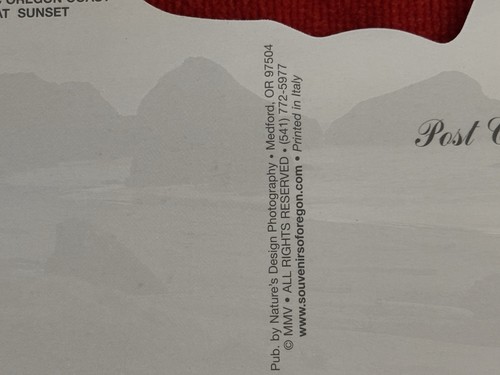 Oregon Postcard Scenic Oregon at Sunset NEW Unposted - Picture 3 of 3