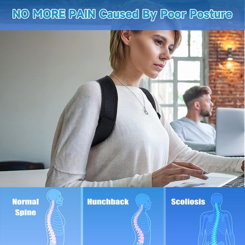 Back Straightener Posture Corrector for Women and Men, Adjustable Back Postur... - Picture 4 of 7