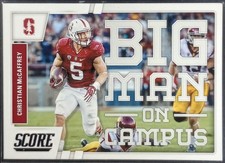2017 Score Christian McCaffrey Rookie Big Man on Campus #9 RC