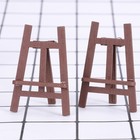  2 Pcs Simulated Easel Toys Artificial Micro Decors Gallery Decoration Layout