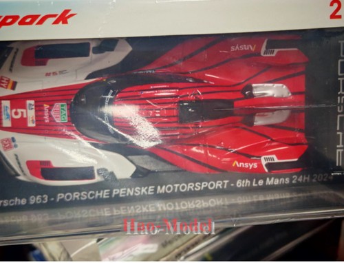 Spark 1:43 2024 Le Mans Porsche 963 5# Resin Diecast Car Model adults Gifts Red - Picture 3 of 6