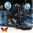 124mm Cichy wentylator obudowy PC PC Regulowany podwójny wentylator 2-w-1-USB Wentylator
