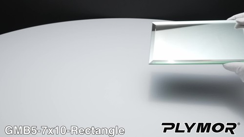 Plymor 7" x 10" Rectangle, 5mm Thick Beveled Glass Mirror - Video 1 of 1