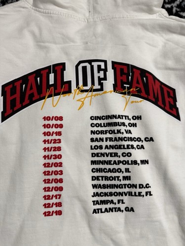 Polo G Capalot Hoodie Herren Medium Weiß Hall Of Fame Tour - Bild 10 von 11