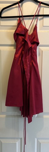 Lucy in the Sky Draped A-Line Dress in Red X-Small - Used (CL25) - Picture 2 of 5