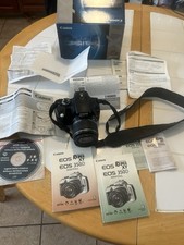 Vintage Canon Eos Rebel Xt 350d In Original Box w Manual Paperwork Disc Untested