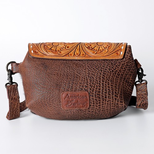AD American Darling Cross Body Hand Tooled Hair-On Echtleder Damen Tasche - Bild 4 von 5