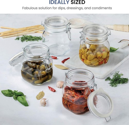 SYNCHKG009319 B0727PL21D Fido Glass Canning Jar Italian.75, Clear - Picture 2 of 7