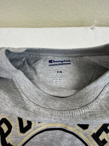 Purdue Boilermakers T Shirt Uomo Taglia 5XL Champion Grigio Nuova - Foto 3 di 6