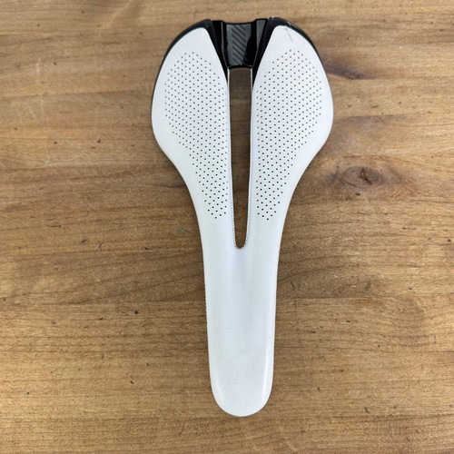 Bontrager Montrose Elite 138mm 7x7mm Titanium Rails White Bike Saddle 222g - Picture 10 of 11