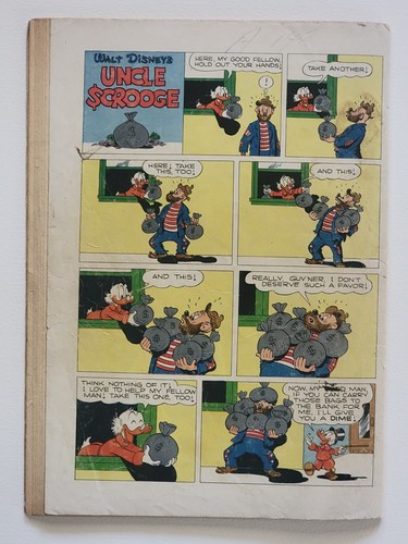 WALT DISNEY’S ONKEL DAGOBERT #4 (DELL 1954) ~G+(2,5) CARL BARKS GELD-AUFNÄHER CVR - Bild 12 von 16