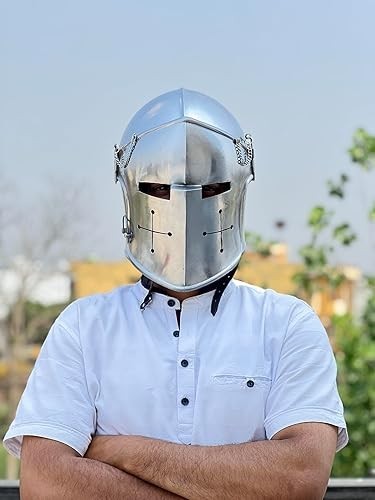 Medieval Barbuta Helmet Armor Battle Christmas Halloween/ Renaissance Fairs Larp - Bild 6 von 7