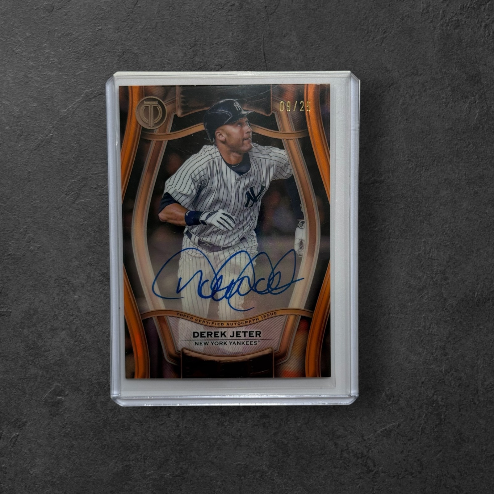 2025 Topps Tribute Derek Jeter Auto /25 Pillars Of The Game