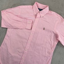 Polo Ralph Lauren Classic Fit Oxford Shirt Men 15.5 32/33 Medium Pink Flesh Pony