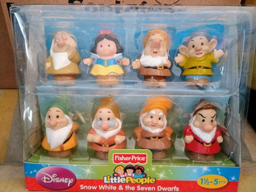Fisher-Price Disney Neu im Karton 2012 Little People Schneewittchen und die sieben Zwerge Set