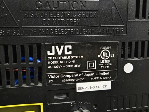 WORKS! JVC Model RD-N1 CD iPod USB MPS WMA AM FM Radio Shelf Stereo - Picture 13 of 15