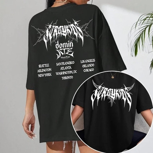 Stray Kids DominATE World Tour US 2025 T-Shirt, Stray Kids Hop Album Shirt - Bild 1 von 6