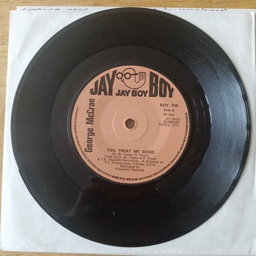 George McCrae: I Ain't Lyin' / You Treat Me Good 7" Single BOY 105 - Picture 9 of 11